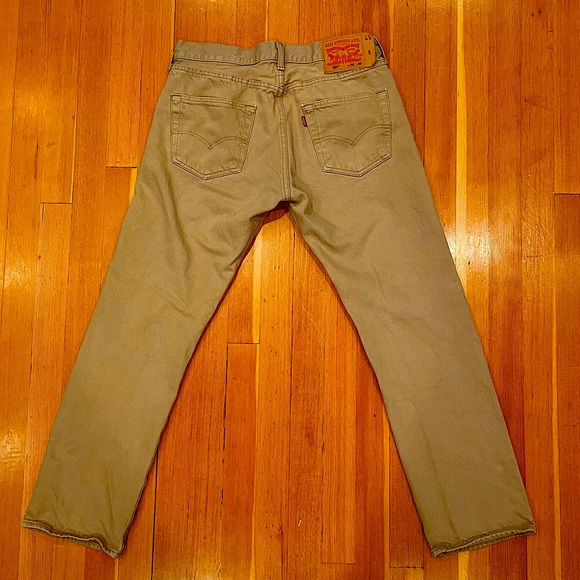 Levi’s 501 Tan Original Fit Jeans 32x30 - Picture 3 of 7